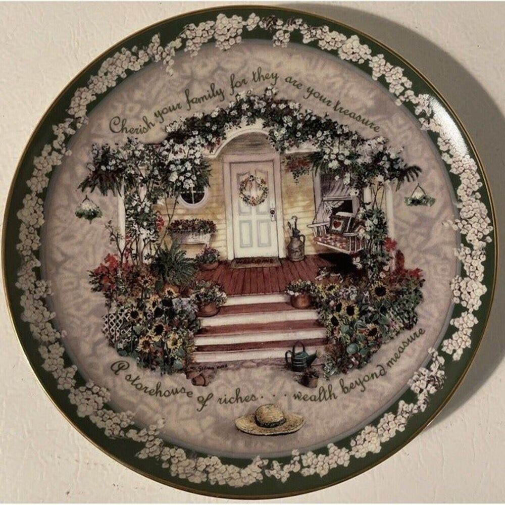Welcome Home Plate The Bradford Exchange Limited Edition 8”